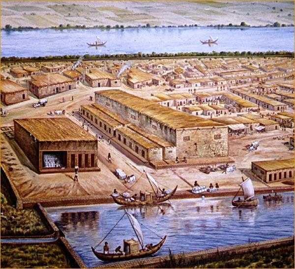 Lothal: Harappan era city of Gujarat. 